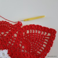 Centro de mesa com flor de pêsego (193)