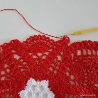 Centro de mesa com flor de pêsego (195)