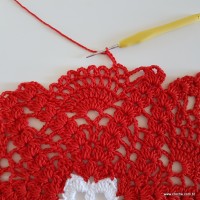 Centro de mesa com flor de pêsego (196)