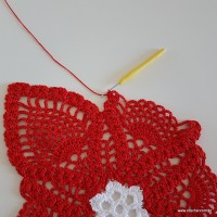 Centro de mesa com flor de pêsego (197)