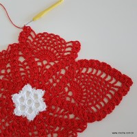 Centro de mesa com flor de pêsego (198)