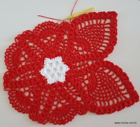 Centro de mesa com flor de pêsego (204)