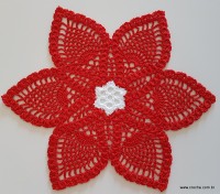 Centro de mesa com flor de pêsego (205)