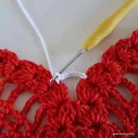 Centro de mesa com flor de pêsego (212)