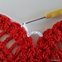 Centro de mesa com flor de pêsego (216)