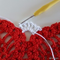 Centro de mesa com flor de pêsego (220)