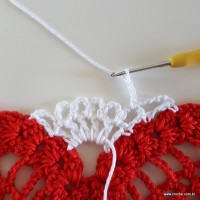 Centro de mesa com flor de pêsego (234)