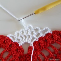 Centro de mesa com flor de pêsego (235)