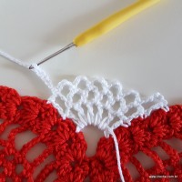 Centro de mesa com flor de pêsego (236)