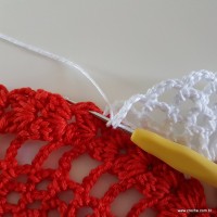 Centro de mesa com flor de pêsego (249)