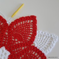 Centro de mesa com flor de pêsego (257)