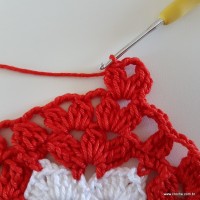 Centro de mesa com flor de pêsego (70)