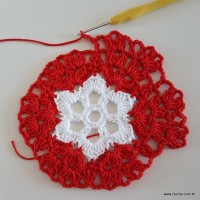 Centro de mesa com flor de pêsego (81)