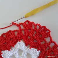 Centro de mesa com flor de pêsego (82)