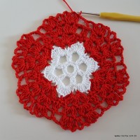 Centro de mesa com flor de pêsego (83)