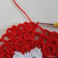 Centro de mesa com flor de pêsego (84)