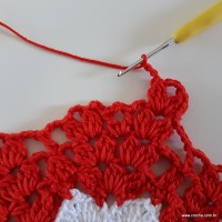 Centro de mesa com flor de pêsego (87)