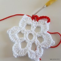 Centro de mesa com flor de pêsego (9)