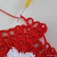 Centro de mesa com flor de pêsego (92)