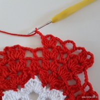 Centro de mesa com flor de pêsego (95)