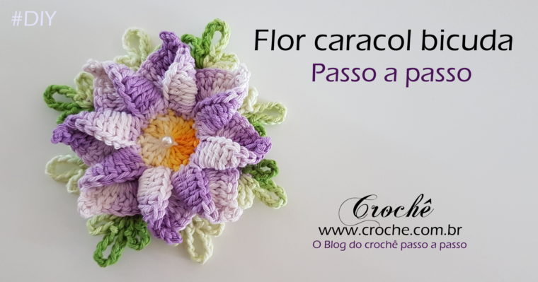Flor caracol Bicuda passo a passo