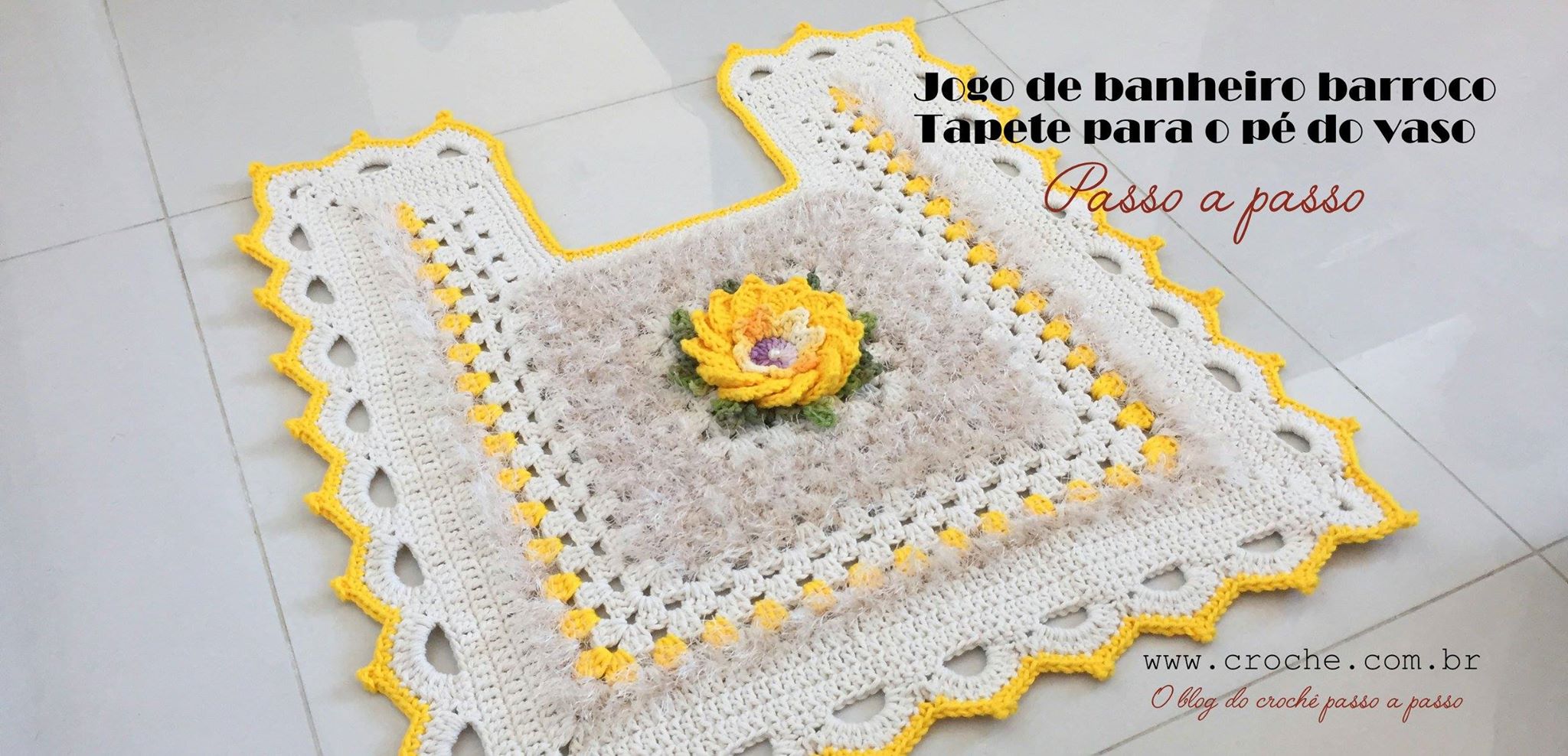 jogo-de-banheiro-com-flor-algodao-tapete-do-vaso