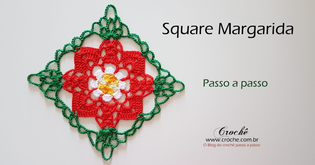 Square margarida passo a passo