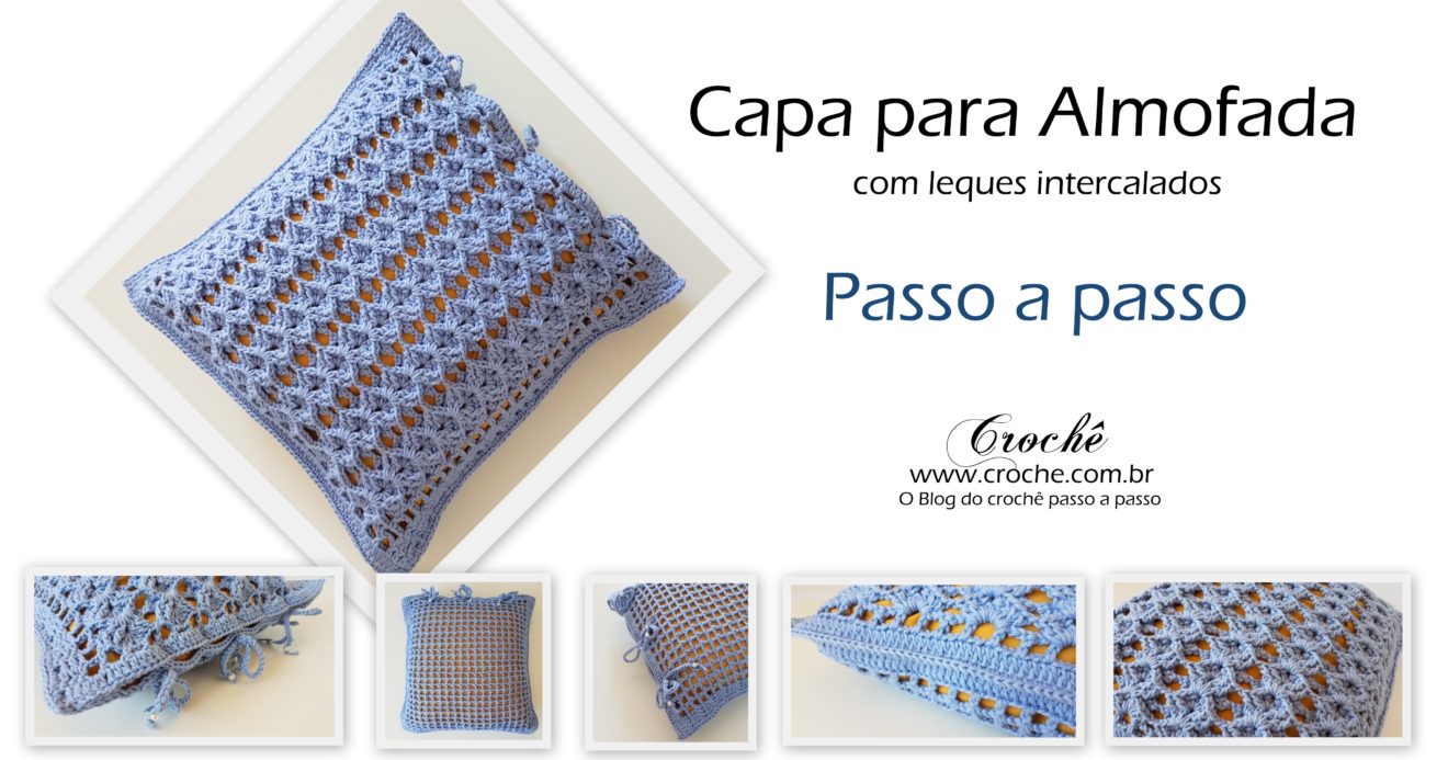 Capa para almofada em crochê