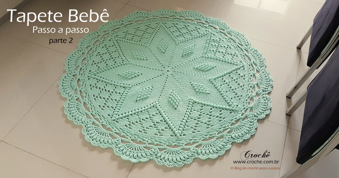 Tapete redondo passo a passo