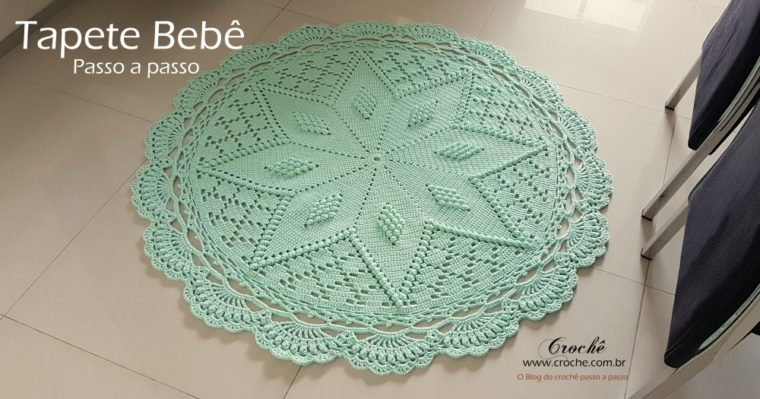 Tapete redondo passo a passo