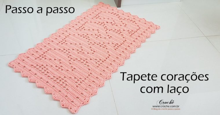 Tapete em barbante com gráfico