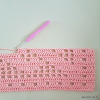 Tapete corações com laços - passo a passo (103)