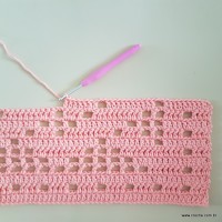 Tapete corações com laços - passo a passo (114)