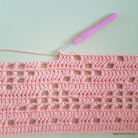 Tapete corações com laços - passo a passo (118)