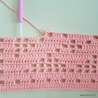 Tapete corações com laços - passo a passo (120)