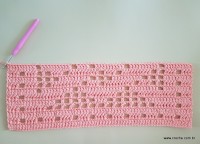 Tapete corações com laços - passo a passo (123)