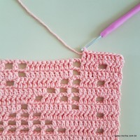 Tapete corações com laços - passo a passo (139)