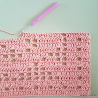 Tapete corações com laços - passo a passo (144)