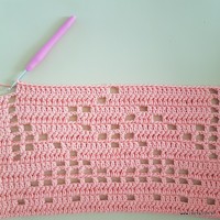 Tapete corações com laços - passo a passo (158)