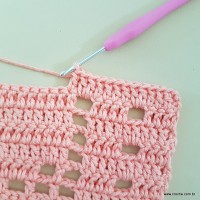 Tapete corações com laços - passo a passo (165)