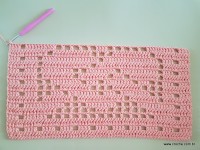 Tapete corações com laços - passo a passo (175)