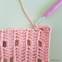 Tapete corações com laços - passo a passo (182)