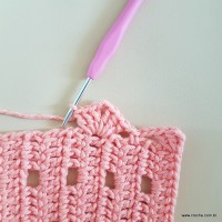 Tapete corações com laços - passo a passo (185)