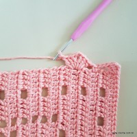 Tapete corações com laços - passo a passo (186)