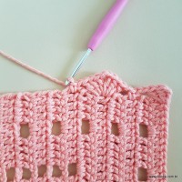 Tapete corações com laços - passo a passo (187)