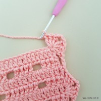 Tapete corações com laços - passo a passo (195)