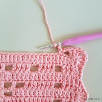 Tapete corações com laços - passo a passo (198)