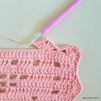 Tapete corações com laços - passo a passo (199)