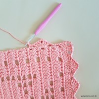 Tapete corações com laços - passo a passo (204)