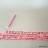 Tapete corações com laços - passo a passo (35)